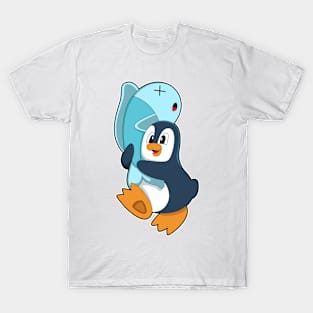 Penguin with Fish T-Shirt